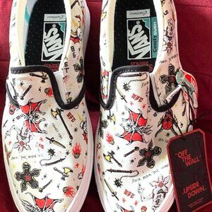 NWT!! Vans Stranger things slip on sneakers  6.5M 8W